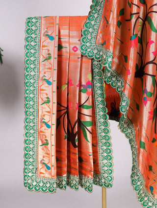 Exquisite Paithani Jacquard Silk Dupatta – A Timeless Elegance ClothsVilla
