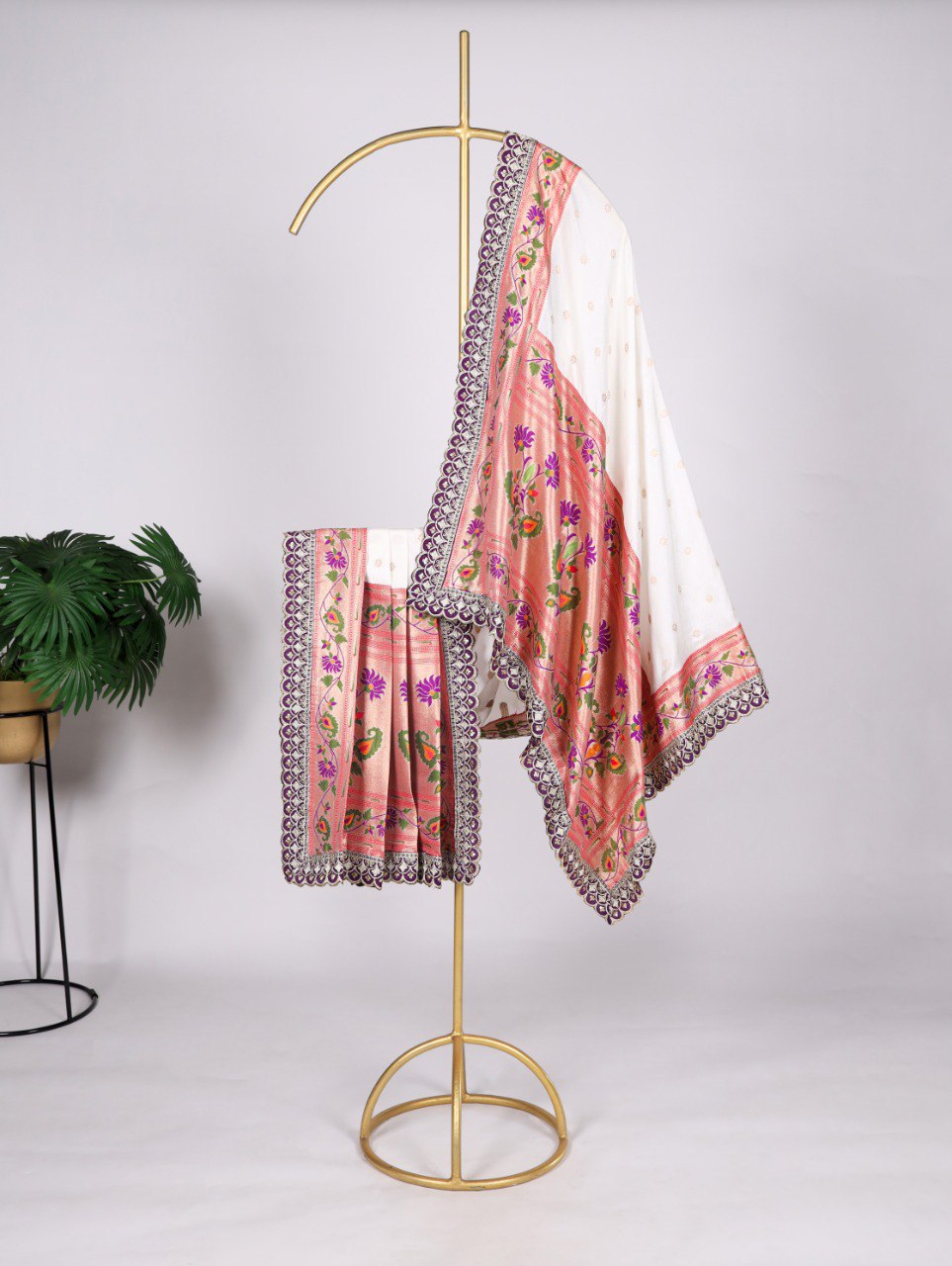 Exquisite Paithani Jacquard Silk Dupatta – A Timeless Elegance ClothsVilla