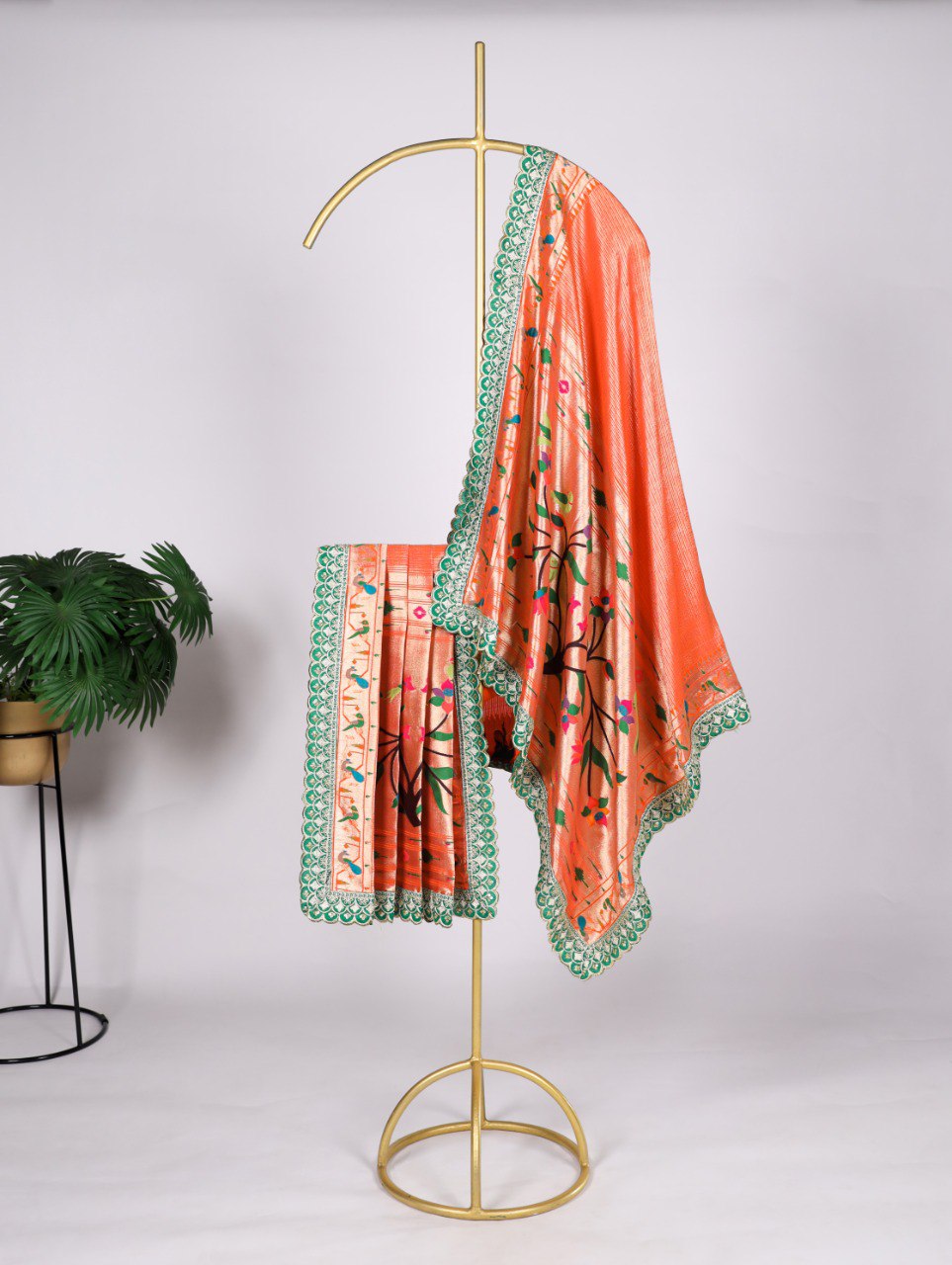 Exquisite Paithani Jacquard Silk Dupatta – A Timeless Elegance ClothsVilla