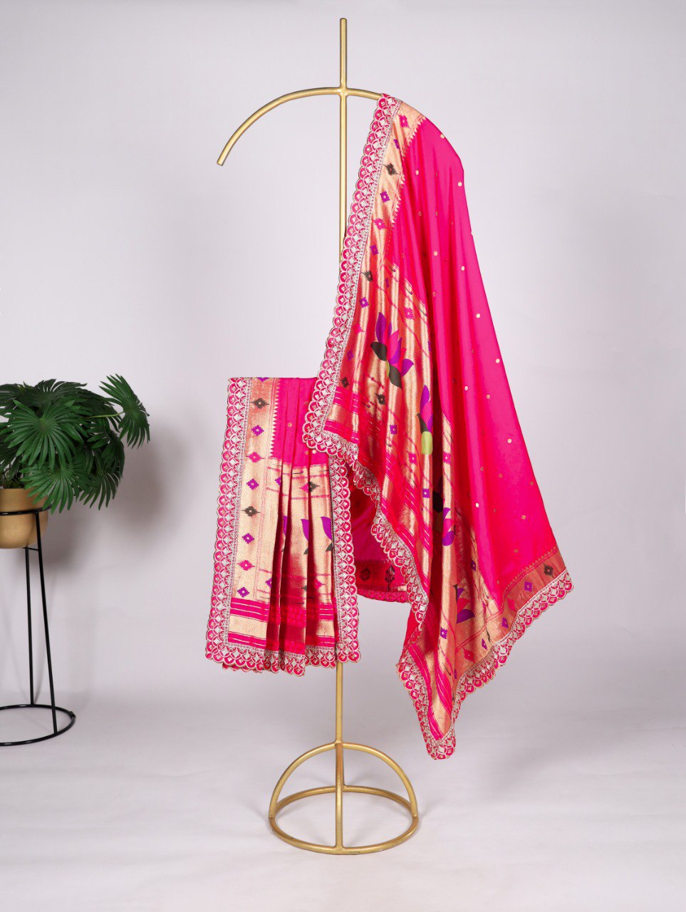 Exquisite Paithani Jacquard Silk Dupatta – A Timeless Elegance ClothsVilla