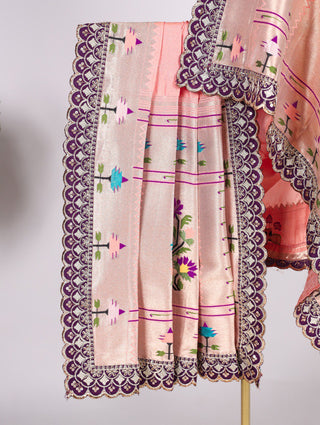 Exquisite Paithani Jacquard Silk Dupatta – A Timeless Elegance ClothsVilla
