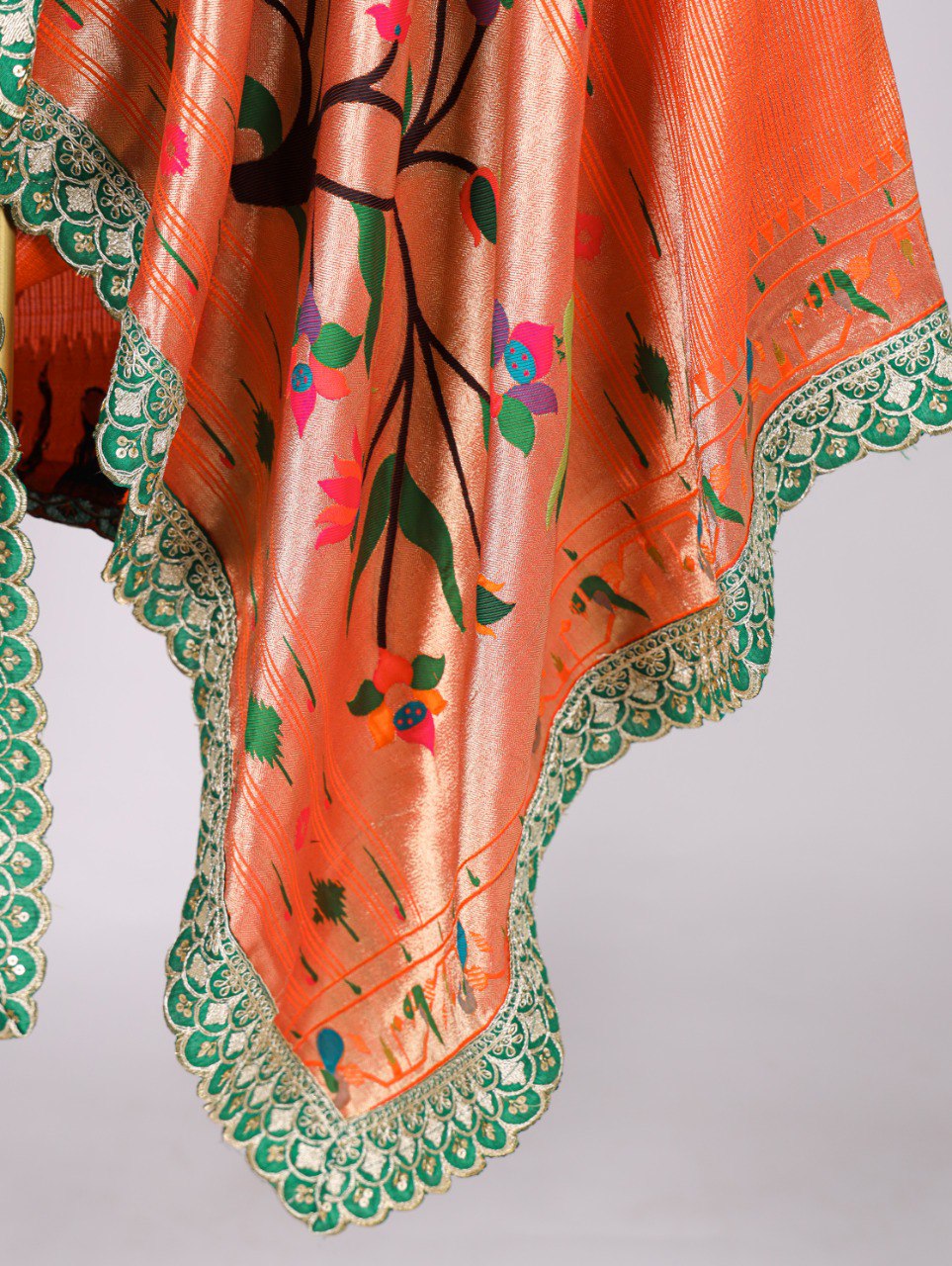Exquisite Paithani Jacquard Silk Dupatta – A Timeless Elegance ClothsVilla