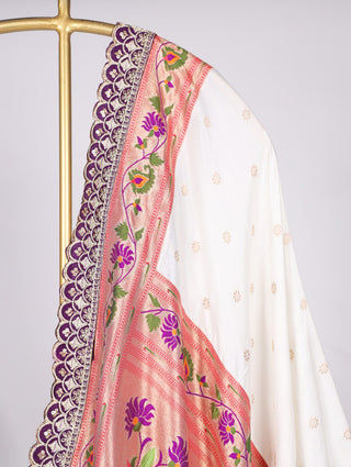 Exquisite Paithani Jacquard Silk Dupatta – A Timeless Elegance ClothsVilla