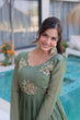 Load image into Gallery viewer, Fair Green Embroidered Gown ClothsVilla