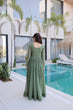 Load image into Gallery viewer, Fair Green Embroidered Gown ClothsVilla