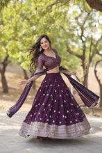 Load image into Gallery viewer, Faux Blooming Embroidered Lehenga Choli Set with Sequin Work ClothsVilla