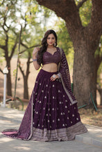 Load image into Gallery viewer, Faux Blooming Embroidered Lehenga Choli Set with Sequin Work ClothsVilla