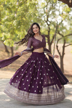 Load image into Gallery viewer, Faux Blooming Embroidered Lehenga Choli Set with Sequin Work ClothsVilla