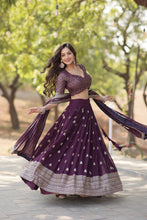 Load image into Gallery viewer, Faux Blooming Embroidered Lehenga Choli Set with Sequin Work ClothsVilla