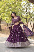 Load image into Gallery viewer, Faux Blooming Embroidered Lehenga Choli Set with Sequin Work ClothsVilla