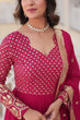 Load image into Gallery viewer, Faux Blooming Multi Sequin Embroidered Pink Gown with Luxurious Dupatta ClothsVilla