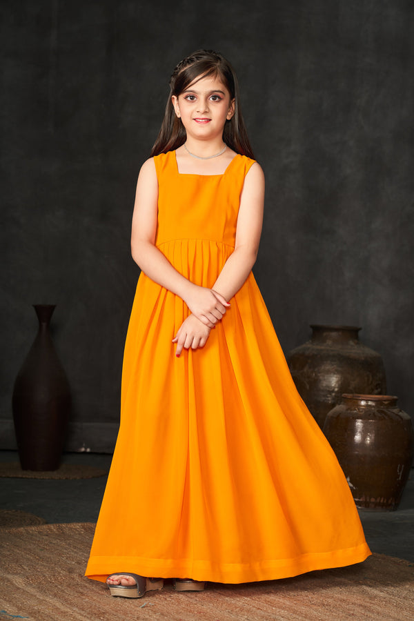Faux Georgette Digital Print Shrug Set Indo-Western Gown for Girls Clothsvilla