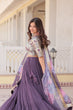 Load image into Gallery viewer, Faux Georgette Lavender Lehenga Choli Set with Sequin Embroidery and Digital Print Dupatta ClothsVilla