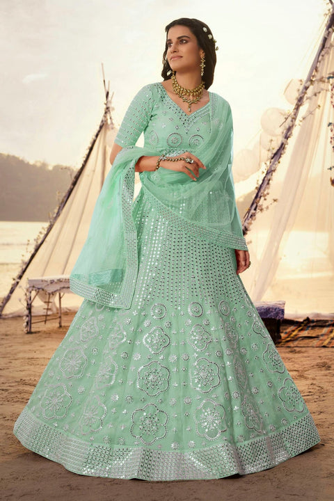 Firoze Embroidered Organza bridal Lehenga Clothsvilla Main image