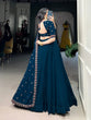 Load image into Gallery viewer, Firozi Elegant Georgette Lehenga Set – Timeless Glam for Every Occasion ClothsVilla