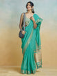 Load image into Gallery viewer, Firozi Graceful Woven Handloom Pure Cotton Saree with Chanderi Cotton Clothsvilla