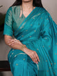 Load image into Gallery viewer, Firozi Premium Roop Silk Saree with Zari Weaving Work &amp; Unstitched Blouse – 5.5 Meter Traditional Silk Saree ClothsVilla