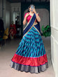 Load image into Gallery viewer, Firozi Silk Leheriya Print Lehenga Choli ClothsVilla