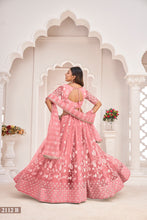 Load image into Gallery viewer, Gajari Elegant Butterfly Net Lehenga with Intricate Embroidery ClothsVilla