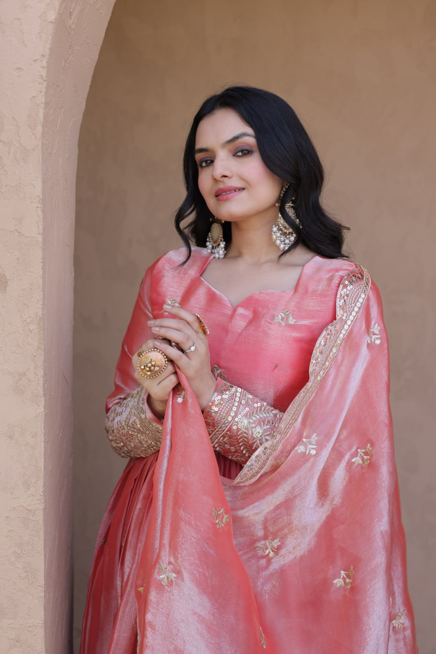 Gajari Fendi Luxury Silk Gown ClothsVilla