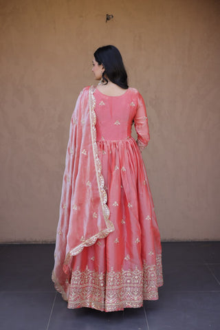 Gajari Fendi Luxury Silk Gown ClothsVilla