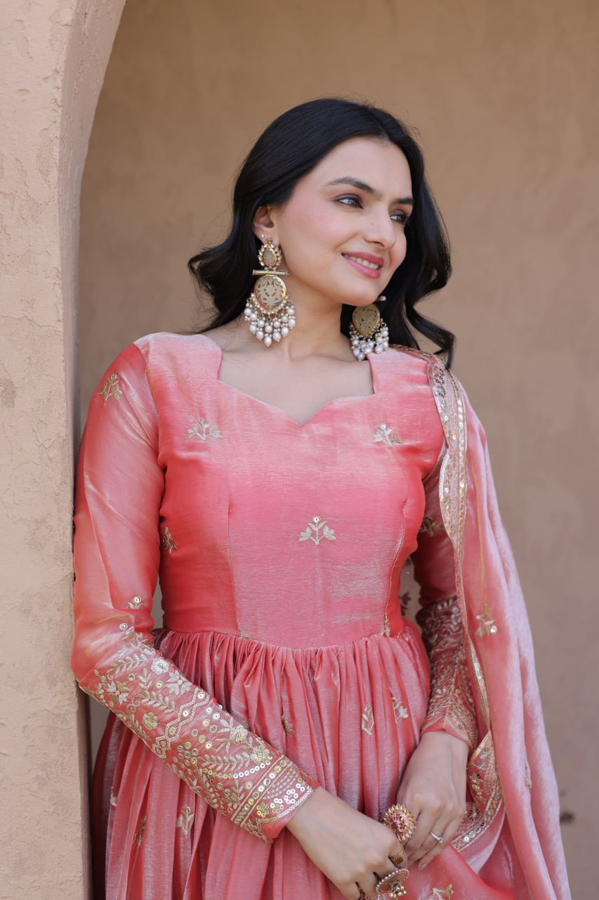 Gajari Fendi Luxury Silk Gown ClothsVilla