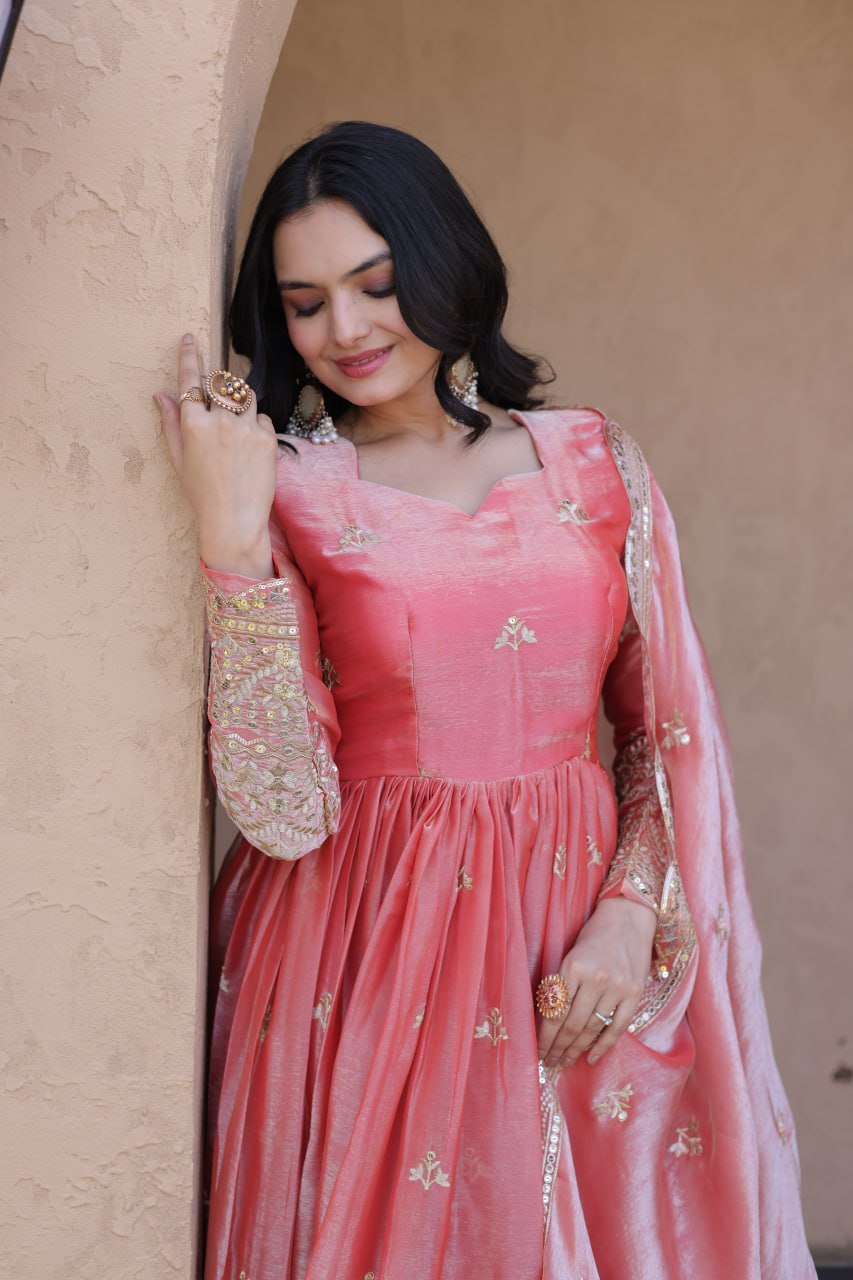 Gajari Fendi Luxury Silk Gown ClothsVilla