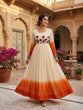 Load image into Gallery viewer, Georgette Gown with Woolen Thread Work ClothsVilla