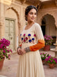 Load image into Gallery viewer, Georgette Gown with Woolen Thread Work ClothsVilla