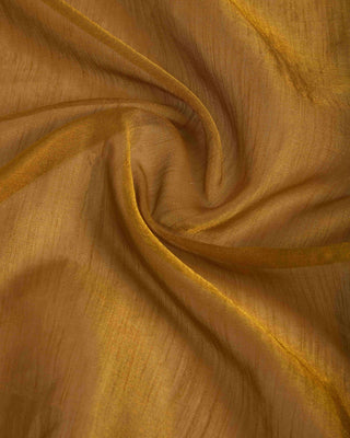 Gold Elegant Woven Design Linen Blend Saree with Zari Border ClothsVilla