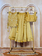 Load image into Gallery viewer, Gold Salsa Crush Lehenga Choli ClothsVilla