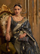 Load image into Gallery viewer, Gray Classic Banarasi Silk Blend Saree – Perfect for Weddings &amp; Festive Occasions ClothsVilla