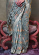 Load image into Gallery viewer, Gray Elegant Jamdani Modal Cotton Silk Saree – Timeless Weave with Intricate Motifs ClothsVilla