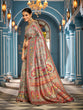 Load image into Gallery viewer, Gray Elegant Pashmina Kashmiri Jacquard Saree with Kalamkari &amp; Meenakari Weaving ClothsVilla