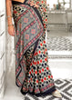 Load image into Gallery viewer, Gray Elegant Satin Crepe Saree – Luxurious &amp; Graceful Drape ClothsVilla