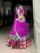 Load image into Gallery viewer, Gray Elegant Zari Chex Lehenga Set – Perfect Blend of Tradition &amp; Trend
