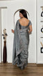 Load image into Gallery viewer, Gray Exclusive Designer Rangoli Silk Saree with Sequins &amp; Stone Work Clothsvilla