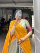 Load image into Gallery viewer, Gray Exquisite Jacquard Silk Kanjivaram Ikkat Lehenga Set with Georgette Dupatta