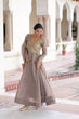 Load image into Gallery viewer, Gray Gold Crush Anarkali Gown ClothsVilla