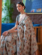 Load image into Gallery viewer, Gray Graceful Bollywood Style Organza Saree with Unstitched Blouse Piece ClothsVilla