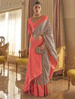 Load image into Gallery viewer, Gray Graceful Woven Banarasi Silk Blend Saree with Tassel Detailing ClothsVilla