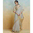 Load image into Gallery viewer, Gray Graceful Woven Handloom Pure Cotton Saree with Chanderi Cotton Clothsvilla