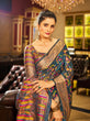 Load image into Gallery viewer, Gray Regal Kanjeevaram Organza Saree with Zari Woven Border Clothsvilla