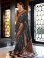 Gray Stunning Bollywood Style Tussar Silk Saree ClothsVilla