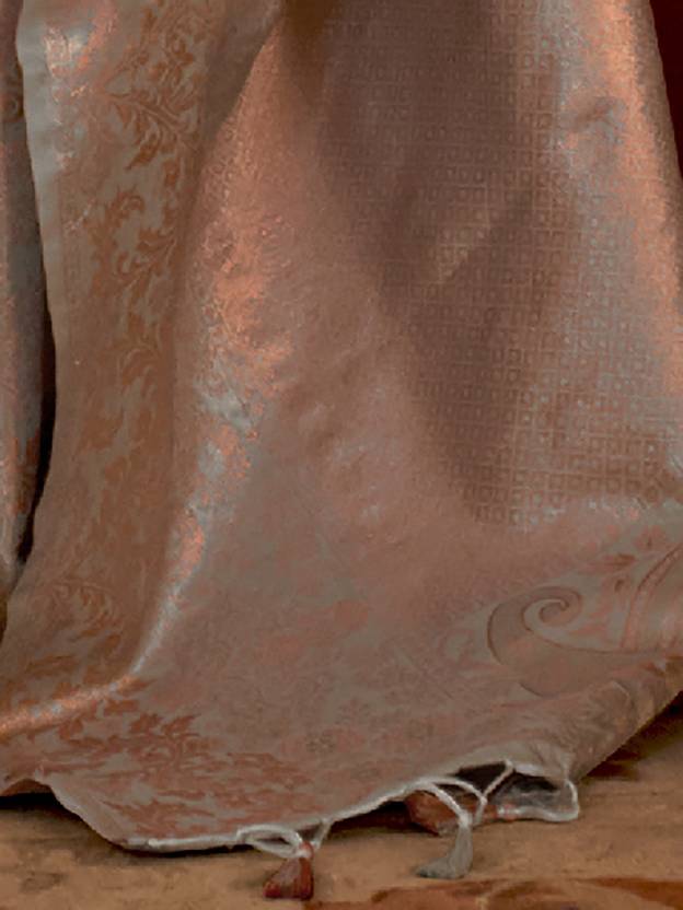 Gray Stylish Party Wear Saree with Unstitched Blouse Piece ClothsVilla