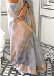 Load image into Gallery viewer, Gray Timeless Elegance Moss Chiffon Silk Saree – Grand &amp; Bestselling Design ClothsVilla
