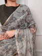 Load image into Gallery viewer, Gray Trendy Floral Ethnic Saree ClothsVilla