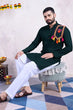 Load image into Gallery viewer, Green Color Navratri Special for Mens Wear Collection Clothsvilla