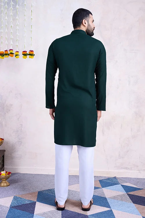 Green Color Navratri Special for Mens Wear Collection Clothsvilla