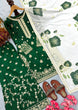 Load image into Gallery viewer, Green Designer Pure Fendi Silk Heavy Embroidered Kurta Palazzo Set with 5 mm Sequins, Rivet Moti Work &amp; Digital Printed Tabby Silk Dupatta ClothsVilla.com